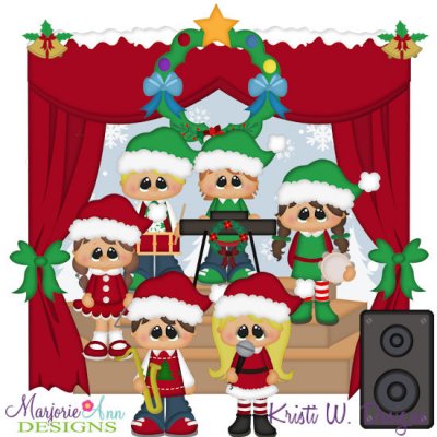 Christmas Concert SVG Cutting Files + Clipart