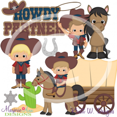 Howdy Partner-Boys SVG Cutting Files Includes Clipart