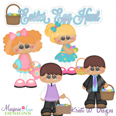 Easter Egg Hunt Cutting Files-Includes Clipart