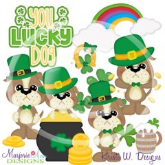 You Lucky Dog SVG Cutting Files/Paper Piecing +Clipart