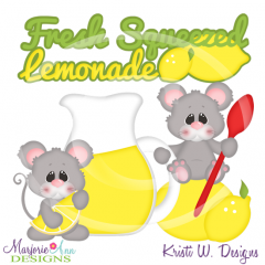 Fresh Squeezed Lemonade SVG Cutting Files Includes Clipart