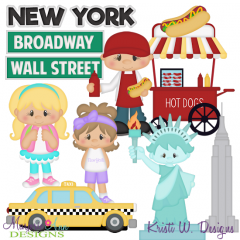 Wanderlust 2-New York SVG Cutting Files Includes Clipart