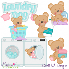 Laundry Day SVG Cutting Files Includes Clipart