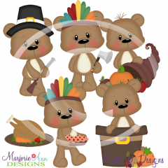 Winston-Thanksgiving SVG Cutting Files Includes Clipart