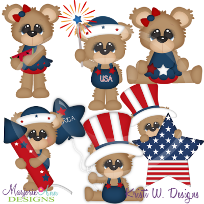 Fuzzy's First 4th Exclusive SVG Cutting Files Includes Clipart