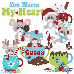 You Warm My Heart-Mice SVG Cutting Files + Clipart