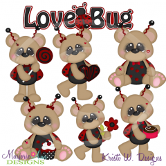 Love Bug Bears Exclusive Cutting Files-Includes Clipart