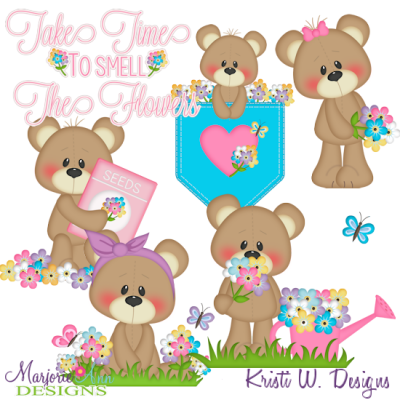 Take Time To Smell The Flowers SVG Cutting Files+Clipart