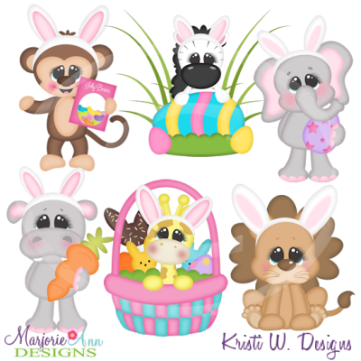 Easter In The Jungle Cutting Files-Includes Clipart