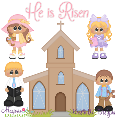 Easter Sunday SVG Cutting Files Includes Clipart