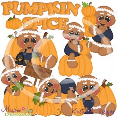 Pumpkin Spice Gingers 2 SVG Cutting Files + Clipart