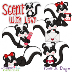 Scent With Love SVG Cutting Files Includes Clipart