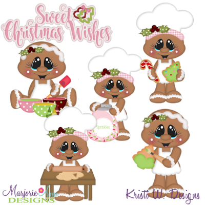 Sugary Sweet Cookies SVG Cutting Files Includes Clipart
