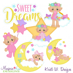 Sweet Dreams Baby Girl Exclusive SVG Cut Files