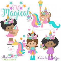 Stay Magical EXCLUSIVE SVG Cutting Files Includes Clipart