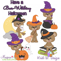 Witchy Bentley SVG Cutting Files + Clipart