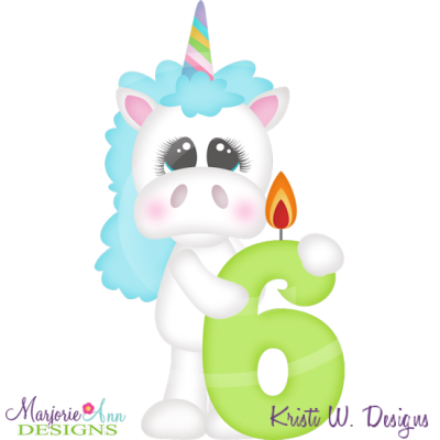 Party Animal 6th Birthday Cutting Files-Includes Clipart