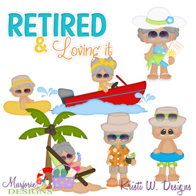 Retirement Life SVG Cutting Files Includes Clipart