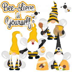 Bee-lieve In Yourself SVG Cutting Files/Paper Piecing +Clipart