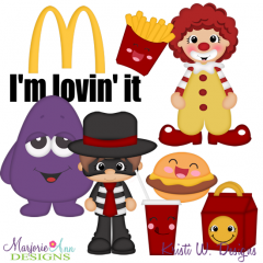 I'm Lovin' It Exclusive SVG Cutting Files Includes Clipart