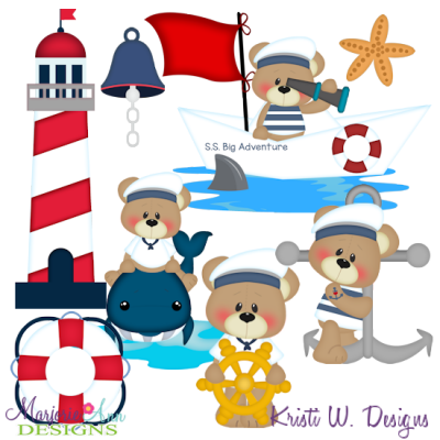 Patches The Bear- Big Sea Adventure Exclusive SVG Cut Files