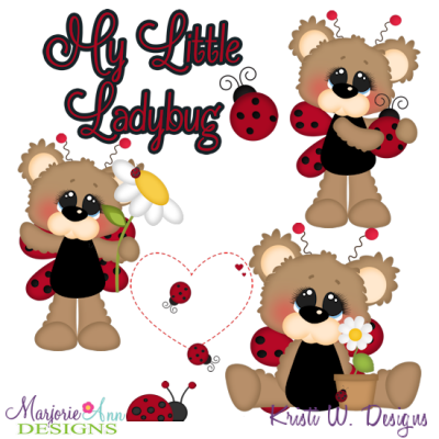 My Little Ladybug SVG Cutting Files Includes Clipart