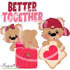 Benny & Belinda Better Together-Strawberry Jam on Bread SVG File