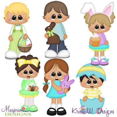 Easter Sweeties SVG Cutting Files + Clipart