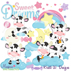 Sweet Dreams Exclusive SVG Cutting Files + Clipart