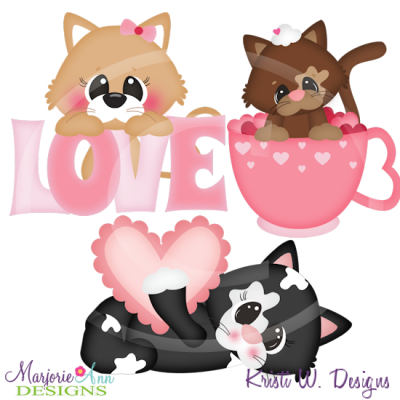 Purfect Valentine SVG Cutting Files+Clipart