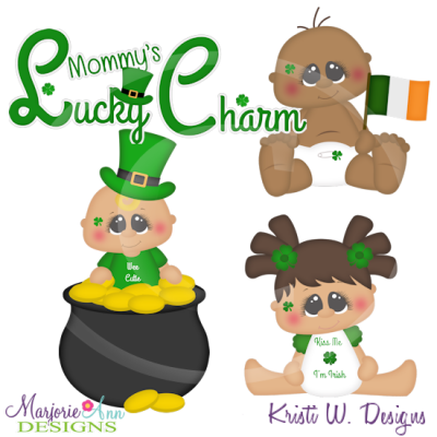 Mommy's Lucky Charm Cutting Files-Includes Clipart