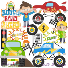 Rough Ride-Boys SVG Cutting Files/Paper Piecing +Clipart