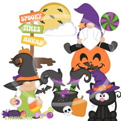Spooky Times Ahead SVG Cutting Files + Clipart