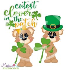 Norman & Nyla-Cutest Clover SVG Cutting Files Includes Clipart