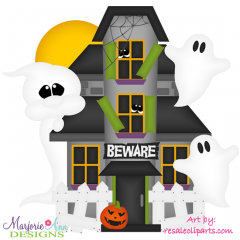 Haunted House Exclusive SVG Cutting Files Includes Clipart