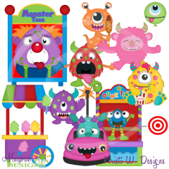 Monster Carnival Exclusive SVG Cutting Files + Clipart