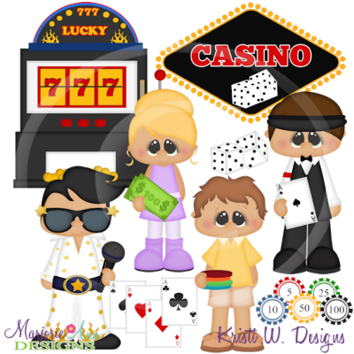 Vegas Vacation SVG Cutting Files Includes Clipart
