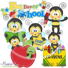 Back To School Bees SVG Cutting Files/Paper Piecing +Clipart