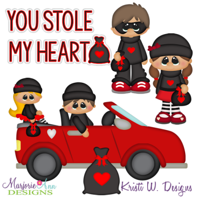 You Stole My Heart SVG Cutting Files + Clipart