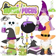 Hocus Pocus Gnomes SVG Cutting Files/Paper Piecing +Clipart