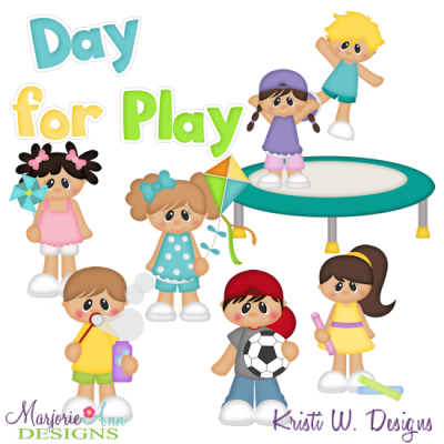 Day For Play SVG Cutting Files + Clipart