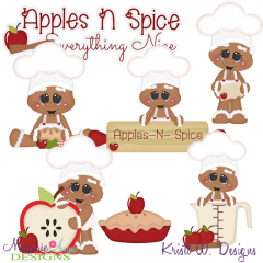 Apple Spice Gingers EXCLUSIVE SVG Cutting Files + Clipart
