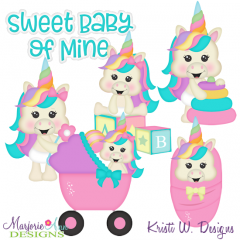 Sweet Baby Of Mine SVG Cutting Files Includes Clipart