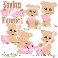 Saving My Pennies SVG Cutting Files/Paper Piecing +Clipart