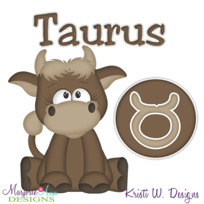 Zodiac Friends~Taurus SVG Cutting Files + Clipart