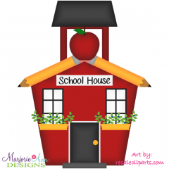 School House Exclusive SVG Cutting Files Includes Clipart
