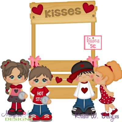Kisses 5 Cents SVG Cutting Files + Clipart