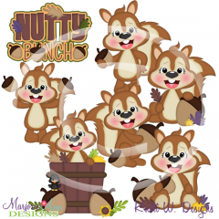 Nutty Bunch SVG Cutting Files Includes Clipart