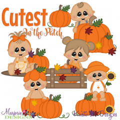 The Cutest Pumpkin SVG Cutting Files Includes Clipart