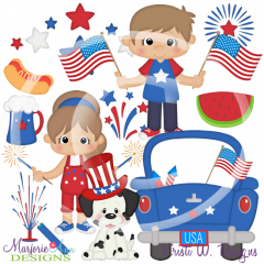 Fourth Of July SVG Cutting Files/Paper Piecing +Clipart
